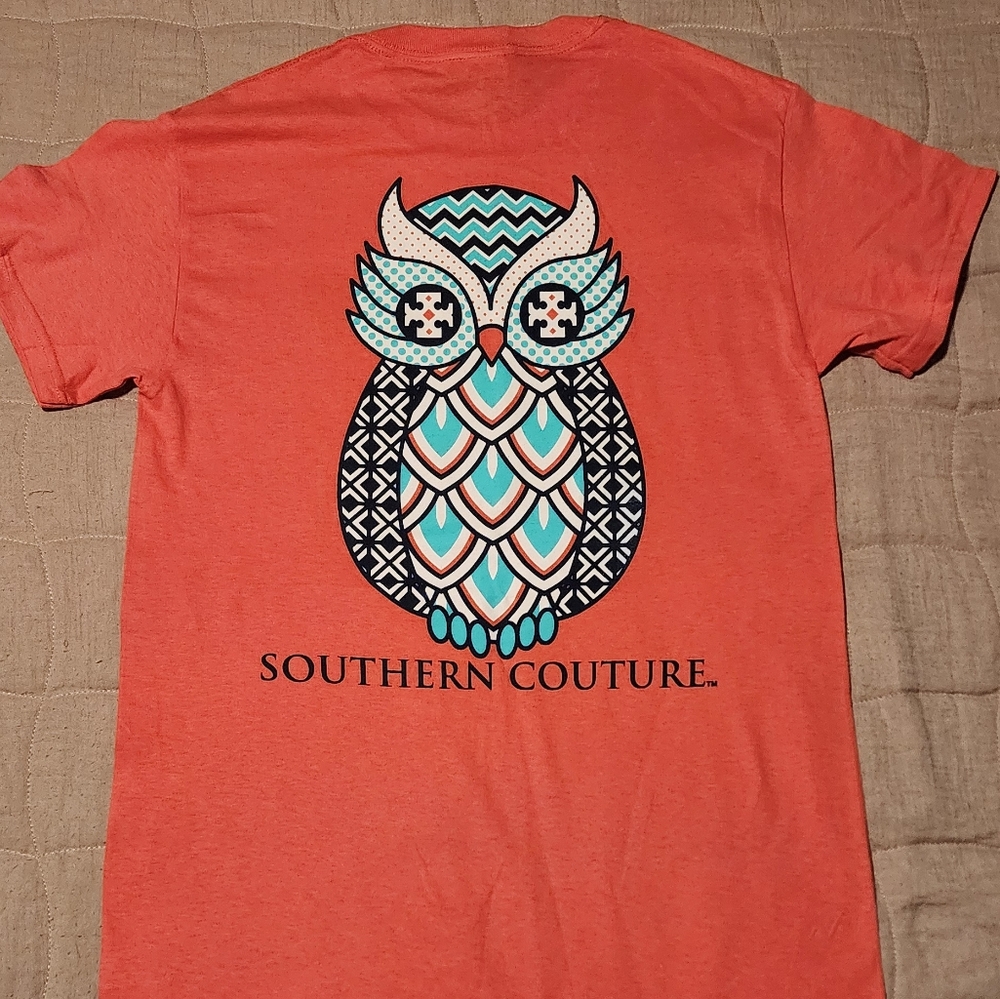 Southern Couture Tee Owl Design